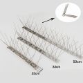 25/33/50CM Stainless Steel Birds Repeller Bird Repellent Needle Bird Pigeon Scare Thorn Anti-bird Device. 