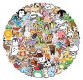 25PCS Mix Cute Anime Animal Stickers Car Motorcycle Travel Luggage Phone Guitar Laptop Cartoon Sticker Decal Kid Toys customization available. 