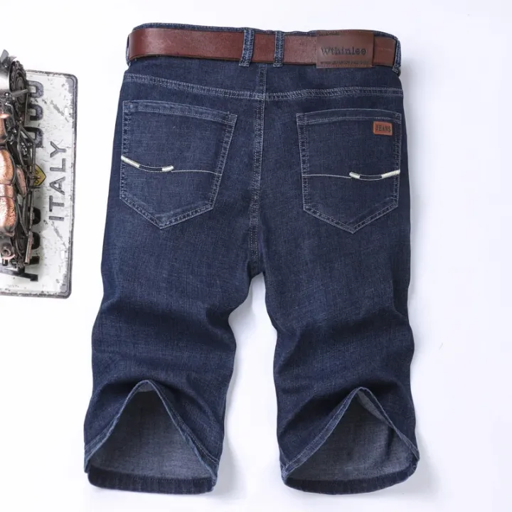 2024%20Summer%20Men%20Denim%20Shorts%20New%20Style%20Thin%20Retro%20Simplicity%20Business%20Casual%20Straight%20Short%20Jeans%20Male%20Brand%20Clothing%20Black%20Blue%20-%20Image%202
