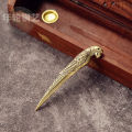 New Style Creative Tea Scoops Shovel Brass Copper Lotus Root Bamboo Tableware Coffee Spoon Pet Ceremony Ice Cream.