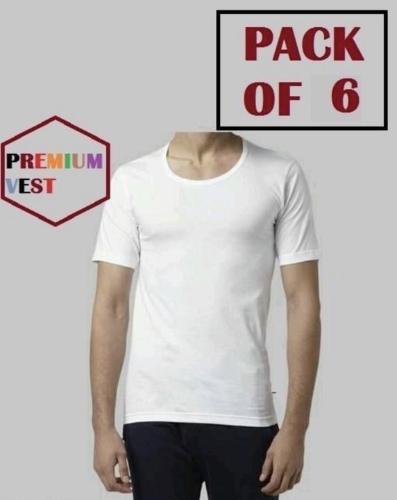 Pack of 6 inner vest for Men. Half sleeves. | Daraz.pk