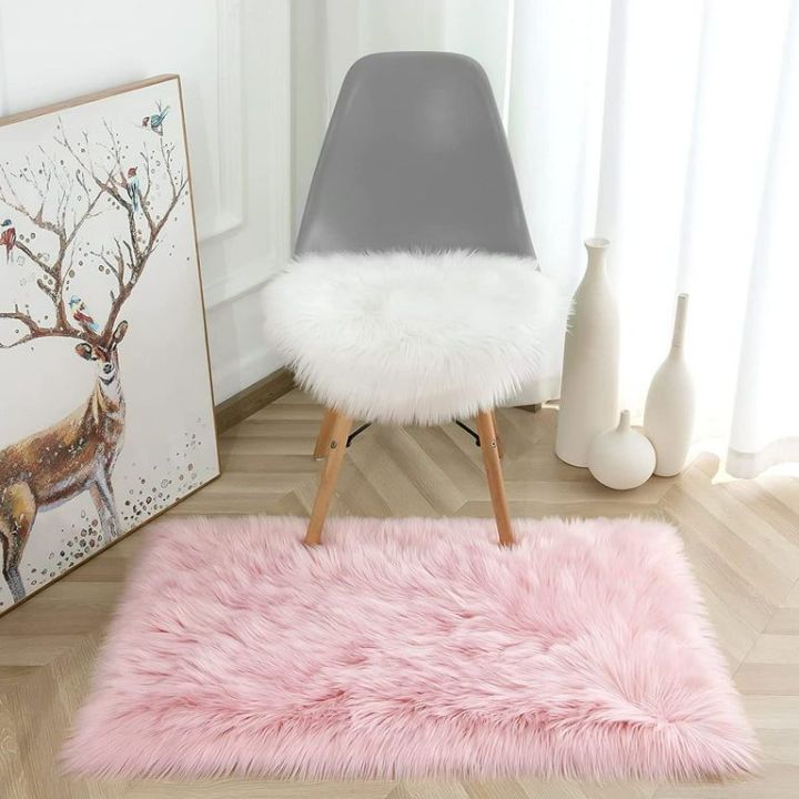 Fur Rug Carpet Floor Mat Home decorative Soft Fluffy Runner Bedside Carpet Tea Table Bed Runner Fur