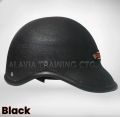 Open face bike cap helmet for men & women- Black, Red, Blue. 