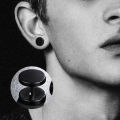 1Pair Stainless Steel Round Circle Stud Earrings For Men Women Not Fade Ear Rings Jewelry. 