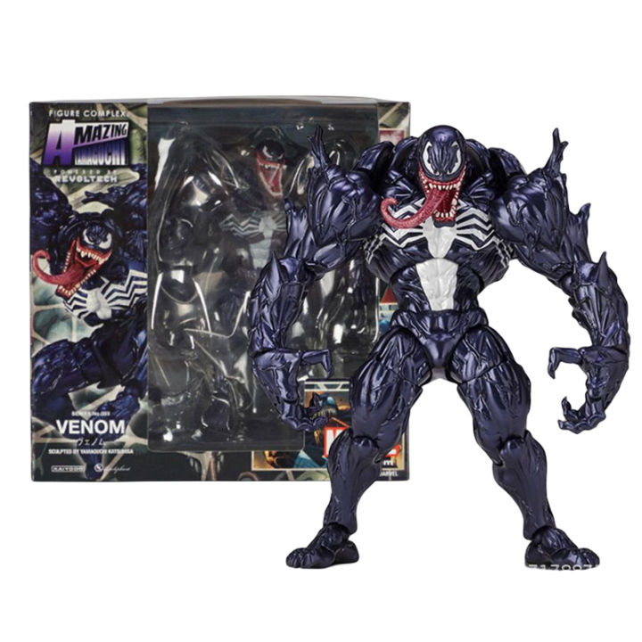 Venom AMAZING YAMAGUCHI legends Action Figure Joint Movable Change Face Statue Model Collectible kids for Toy
