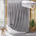 Grey PEVA Bath Curtain Liner with Magnetic Strips Waterproof Shower Mat for Bathtub - Bathroom Curtain. 