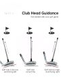 Lie angle adjustment tool for golf sticks, magnetic golf cutter, steering indicator, lighting stick for golf sticks. 