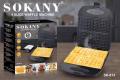 Sokany Waffle Maker 1400W 4 Slices Sk-813 Sokany.