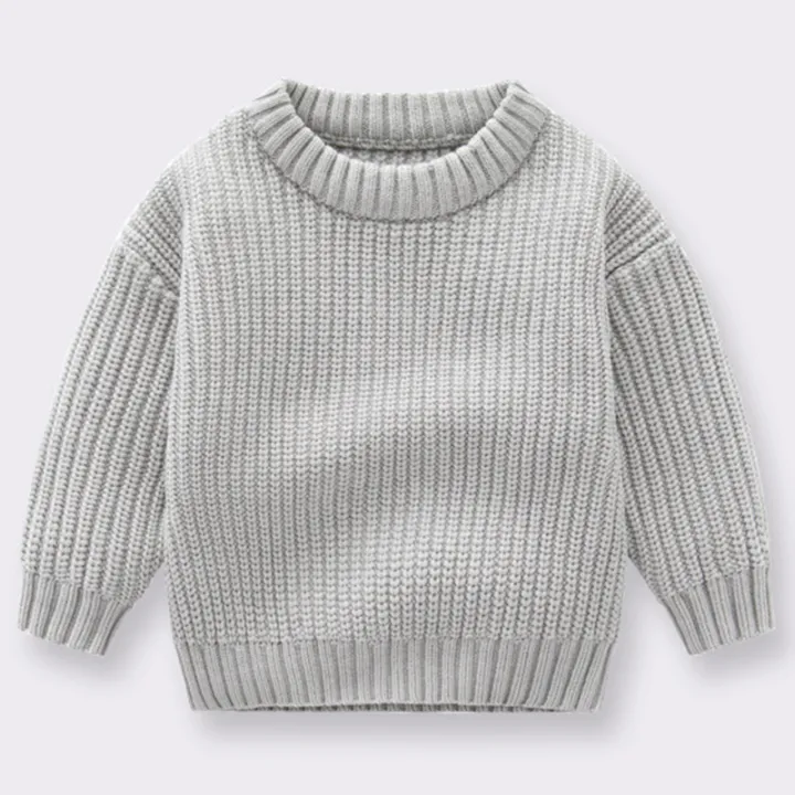 2024%20Autumn%20Newborn%20Baby%20Girl%20Boy%20Knitted%20Sweater%20Long%20Sleeve%20Winter%20Sweater%20Solid%20Loose%20Pullover%20Casual%20Tops%203M-6Y%20Kids%20Clothes%20-%20Image%204