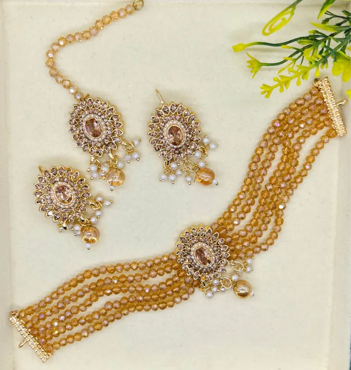 Charming%20Zarcon%20jewellery%20choker%20set%20with%20earrings%20and%20tika%20traditional%20design%20for%20girls%20and%20woman%20-%20Image%202