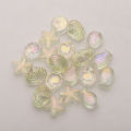 20 Pcs Mixed Shape Starfish /Snail /Shell/ Small Fish Crystal Glass Loose Beads DIY Making Earing Necklace Jewelry Accessories. 