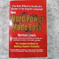 New word power made easy by norman lewis. 