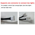 Car Ambient Light Dual Connection Extended Line Can Connect Extension Cable Strips Light Bar Speakers Lights Door light Lights. 