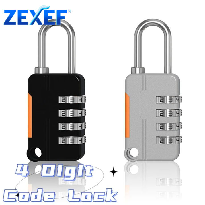 Padlock With Number Code 1PC 4 Digit Number Combination Pad Lock Padlock Outdoor Waterproof Lock ...