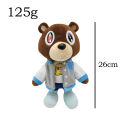 26-30cm Kawaii Kanye Dropout Bear Teddy Bear Plush Toys Kanye West Graduation Soft Stuffed Home Room Decor Birthday Gift. 