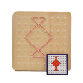 Wooden Geometry Puzzle Nail Board Graphics Geometric Creative Math Montessori Toy for for Children's Early Education. 