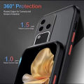 [Send from Thailand] Vivo v30pro 5G skin color button shockproof case, Vivo phone case, soft edge camera protective case, hard back. 