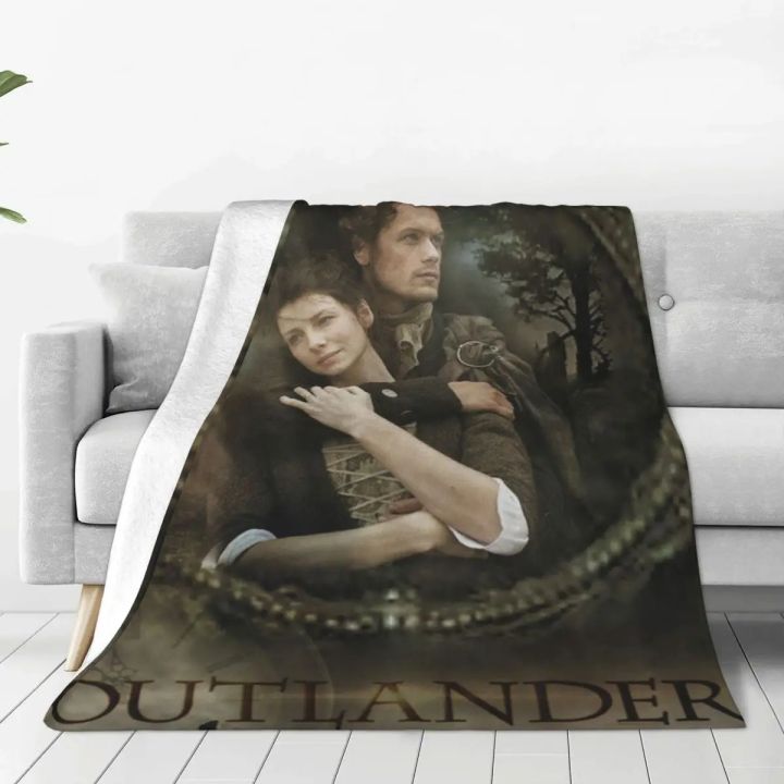 Outlander Blankets Romantic Television Camping Flannel Throw Blanket Warm Soft Living Room Customized Bedspread Gift Idea