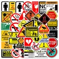 10/30/50PCS Warning Stickers Danger Banning Skateboard Fridge Guitar Laptop Motorcycle Travel Classic Toy Cool Decals Sticker. 