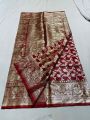 New silk benaroshi saree 12 hat without blouse piec. 