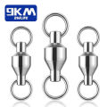 9KM 10pack Ball Bearing Swivel Heavy Duty Trolling Swivel Stainless Steel Fishing Connector for Slow Pitch Jigging.