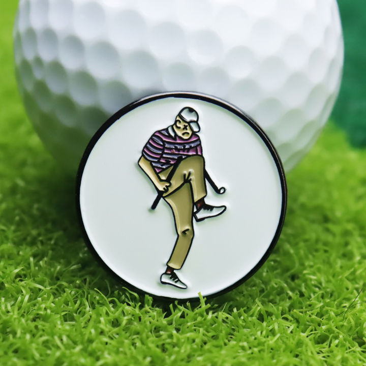 Golf Ball Marker Golf Cap Clips With Magnet Mark Golf Ball Position Removable Metal Gift For Golfers Golf Accessories Supplies
