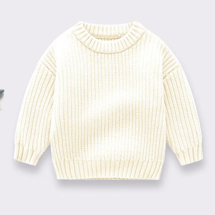 2024%20Autumn%20Newborn%20Baby%20Girl%20Boy%20Knitted%20Sweater%20Long%20Sleeve%20Winter%20Sweater%20Solid%20Loose%20Pullover%20Casual%20Tops%203M-6Y%20Kids%20Clothes%20-%20Image%203