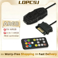 LDPCSJ SATA Interface 5V 3PIN ARGB Controller Extension Cable Light Controller Adapter for PC Fan CPU Cooler Fan Light Strip.