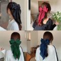 new look 1pc  hair scrunchies and bow  black blue red pink white and green 💚.. 