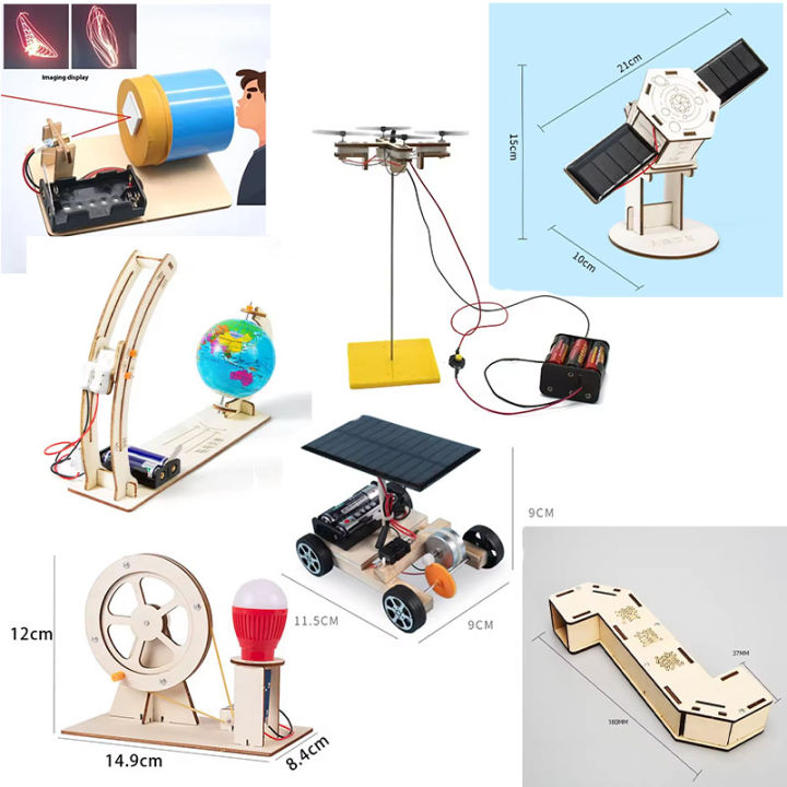 Kids DIY Science Toys Educational Scientific Experiment Kit Model ...