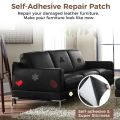Self-adhesive Leather Repair Tape for Sofa Car Seat Handbag Jacket Furniture Shoe First Aid Patch DIY Black Leather Patch. 