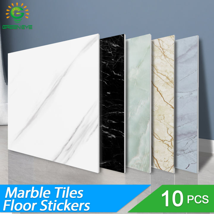 10/pcs PVC Imitation Marble Wall Stickers Selfadhesive Floor Stickers