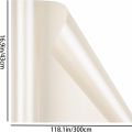 1roll White Matte Wrapping Paper Gift Wrapping Paper Pearlescent Milky White Packaging Birthday Wrapping Paper,Christmas Decorat.