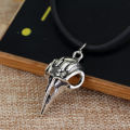 Fashion Vintage Bird Skull Pendant Raven Bellatrix Crow Lestrange Necklace Gothic Style For Men Women Gift. 