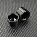 Black Rear Axle Nut Covers Cap For Harley Sportster XL 883 1200 Dyna Softail Fat Boy Touring Street Road Electra Tri Glide. 