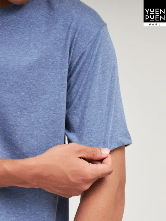 Yuenpuen%20T-shirt%20navy%20blue%20no%20stretch%20no%20iron%20T-shirt%20plain%20color%20stand%20collar%20women%20T-shirt%20men%20-%20Image%205