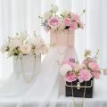 4/8/12/16PCS Portable Creative Handbag Flower Paper Packaging Box Bouquet Tote Bags Valentine's Day Birthday Party s Bags. 
