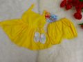 home stitched baby frock. 