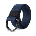 Tactical Canvas Men Belt High Quality Unisex Double D-Ring Buckle Waistband Casual Canvas Female Belt Fabric For Jeans. 