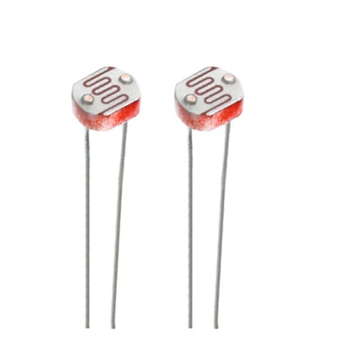 2 Pcs "LDR Sensor, Light Dependent Resistor, Photocell, 5528, 5mm, Arduino, Raspberry Pi, Robotics, Electronics"