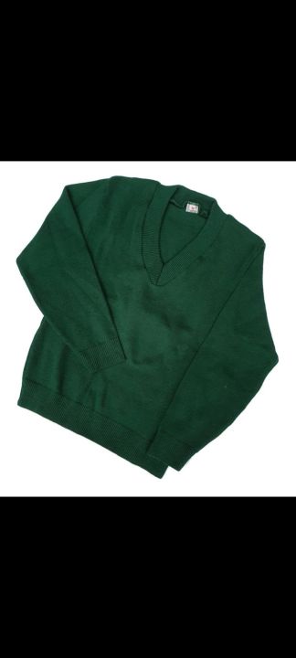 Dark%20Green%20Woolen%20Kids%20Green%20School%20Sweater%20-%20Image%204