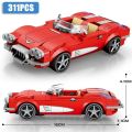 City Famous Speed Technical Sports Car Champions Supercar Model Assembly Building Block Classic Moc Vehicle Bricks Boy Toys .