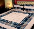 Embroidered Patch Work King Size BedSheet - High Quality - Cotton Double Bedsheet Embroided. 