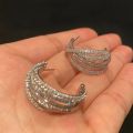 Huitan Novel Brilliant Hoop Earrings with Cubic Zirconia Versatile Female Ear Accessories Luxury Attractive Wedding Jewelry .