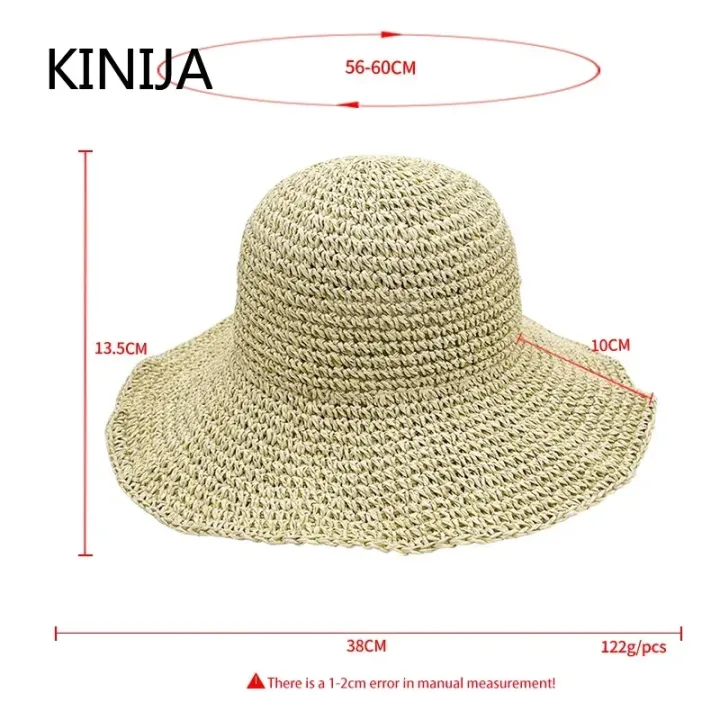 Beach%20Hat%20Female%20Sunscreen%20Cap%20Simple%20Women%20Panama%20Straw%20Hat%20Summer%20Sun%20Hat%20for%20Women%20Lady%20Folding%20Travel%20Caps%2010cm%20Brim%20Floppy%20-%20Image%206