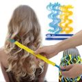 10 Pcs Hair Curlers Spiral Curls Heatless Hair Curlers No Heat Spiral Curlers Styling Kit with 2 Sets of Styling Hooks. 