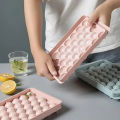 2Pcs 3D Round Ice Cube Tray with Lid Food Grade Plastic Spherical Ice Mold DIY Ice Ball Maker (Multicolor).
