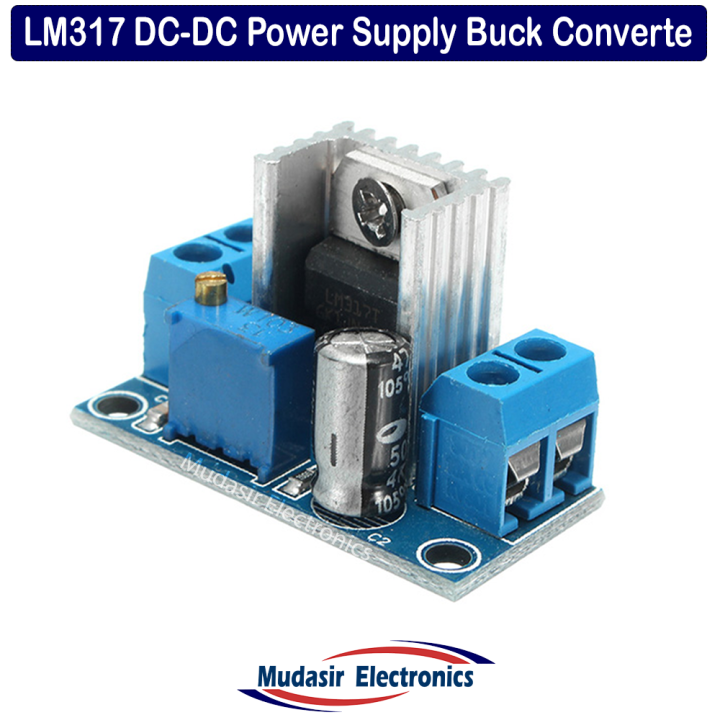 LM317 Adjustable Voltage Linear Regulator Power Supply, DC-DC Step Down Buck Converter Module 4.2-40V to 1.2-37V