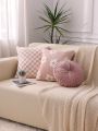 1PCS Flower Pillowcase Light Luxury Pillowcase BackrestCushion Couple Pillow Living Room Sofa Pillow Bed Headrest Pillowcase. 