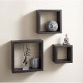 Box Shelf Set of 3  multicolour Wall Mount Floating Shelves square Shape Book Shelves Decorative Shelves Storage shelf customised avilable. 